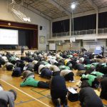 【11/13】舞浜小学校第３回避難所開設・運営訓練に訓練協力しました